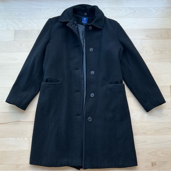 REITMANS BLACK WOOL COAT - Picture 5 of 5